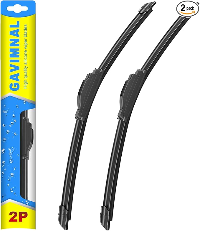Gavimnal® 26"+18" Silicone Wiper Blades Replacement For Toyota Camry 2012-2017 Highlander 2020-2025 Honda Civic 2016-2021 Jeep Cherokee 2014-2023,All-Season Front Windshield Wiper Blades(Set of 2)