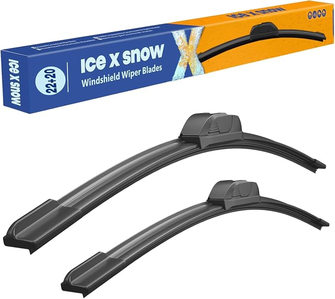 22"+20" Silicone Wiper Blades Oem Quality Premium All Seasons Windshield Wiper Blades (Pack of 2)
