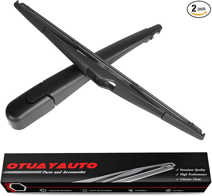 OTUAYAUTO Rear Windshield Back Wiper Arm Blade Set - Replacement for KIA Sportage 2011 2012 2013 2014 2015 2016 OE:988111H000