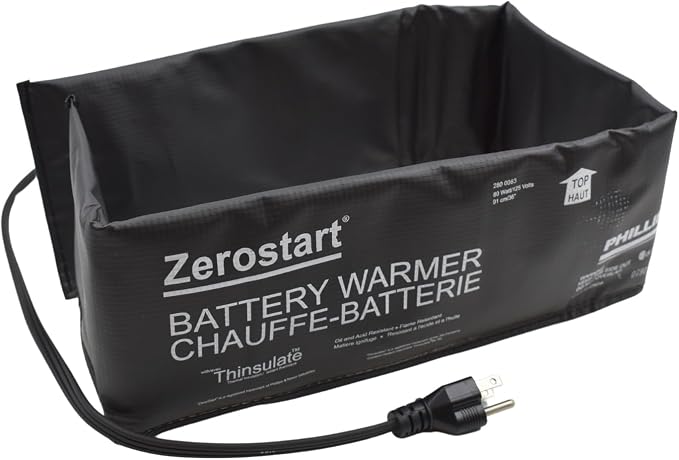 Zerostart 2800063 Electric Battery Blanket Battery Heater Wrap, 36-Inch | CSA Approved | 120 Volts | 80 Watts, Black
