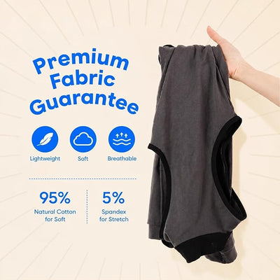 Dog Rear Leg Recovery Sleeve, Dog Surgery Recovery Suit with Back Leg to Prevent Licking, Spay Suit for Female Dog, Potty-Friendly Dogs Onesie After Surgery, Pet Pants & Shedding Body Suit, Gray, M