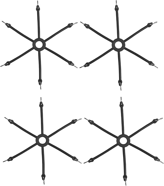 Replacement Black 0216 Spider Bungee Truck Snow Tire Chains Adjuster Tensioner,Applicable to passenger cars and light trucks. Set of 4