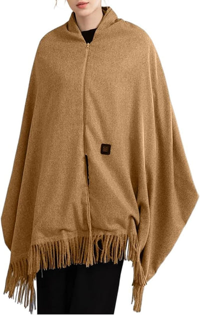 Heated Shawl Wraps for Women Portable Heated Blanket Wearable USB Heating Blanket Scarf for Winter Home Office Travel