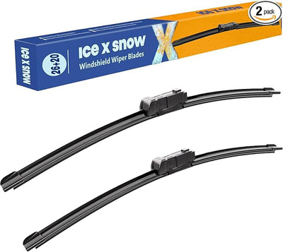 26"+20" Water Repellet Windshield Wiper Blades Replacement for VOLVO XC60 2017-2010 XC70 2016-2008 S40/S60/S80 2018-2011 C30/C70 2013-2007 Silicone Automotive Windshield Wiper Blades