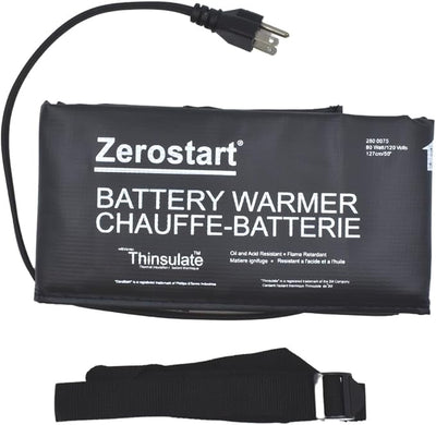 Zerostart 2800075 Electric Battery Blanket Heater Wrap with Thermostat 50 Inch | Battery Warmer for Generators, Automotive and Heavy Duty Vehicles