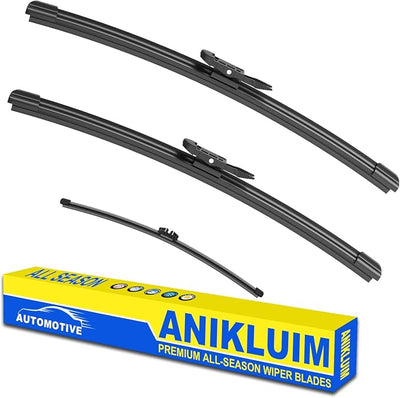 ANIKLUIM® 26"+22" Wiper Blades with 11" Rear Wiper Blade Set Replacement for 2011-2023 Explorer Windshield Wipers Original Factory Quality (Pack of 3)