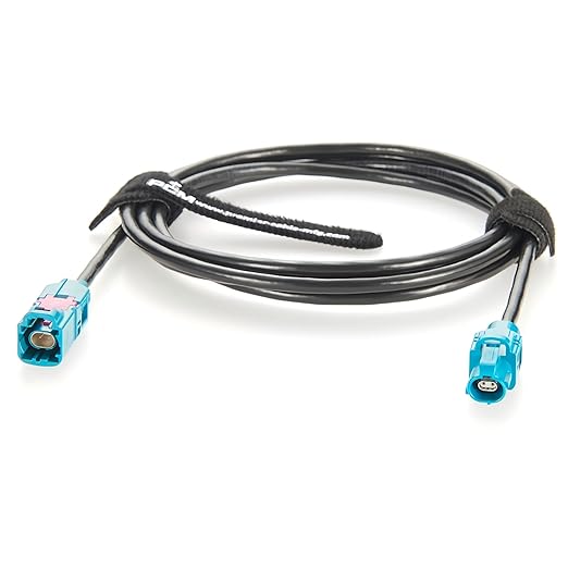 Rosenberger E6S10A-1CAZ5-Z to E6K10A-1CAZ5-Z H-MTD Automotive Ethernet Cable 10Gbps 100/1000BASE-T1 H-MTD Z Code Male to Female Extension Cable for ADAS, ECU, Robotaxi, In-Vehicle Network(1.5M/4.92FT)