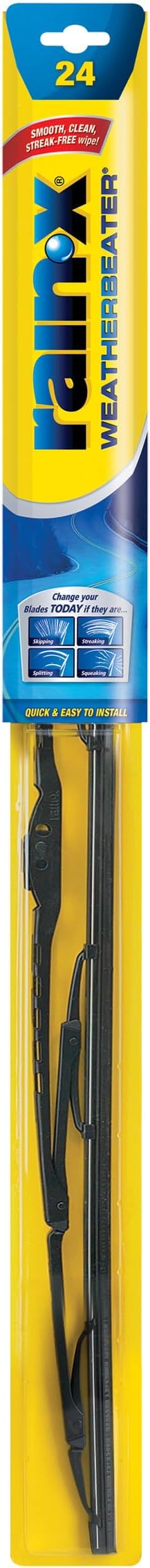 Rain-X RX30224 WeatherBeater Wiper Blades, 24" Windshield Wipers (Pack Of 1), Automotive Replacement Windshield Wiper Blades That Meet Or Exceed OEM Quality And Durability Standards