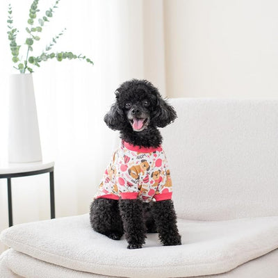 Pippo's Shop 2 Pack Dog Shirt Premium Peruvian Cotton, Fashionable and Cute Pet Apparel, Lightweight Stretch Puppy Soft Breathable T-Shirt (Bee & Pup-Girl Pack, Medium)