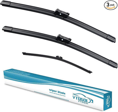 OEM Windshield Wiper Blades Replacement for Volvo XC90 2016 2017 2018 2019 2020 2021 2022 2023, All Weather Original Factory Quality Front & Rear Wipers Set 24"+20"+14" (Pack of 3)