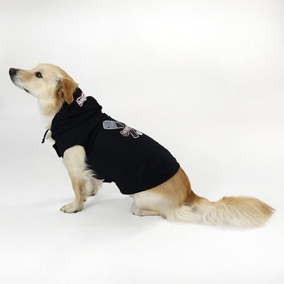 Snoop Doggie Doggs Deluxe Pet Hoodie, Mic Drop, Large