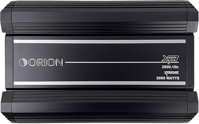 Orion XTR Series XTR2500.1DZ High Power Monoblock Class-D Car Amplifier - 2500W RMS, 1-Ohm Stable, Low-Pass Crossover, Bass Boost Control, MOSFET Power Supply, Bass Knob Included, Made in Korea