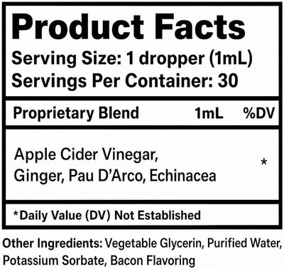 Yeast Infection Treatment for Dogs - Dog Yeast Infection Treatment - Helps Reduce Itching, Irritation, & Paw Licking - 1 fl oz - Bacon Flavor - 2 Pack