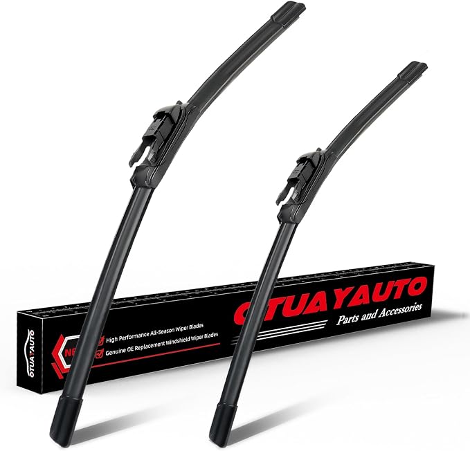 OTUAYAUTO Premium Windshield Wiper Blades - Replacement for Ford Mustang 10-23, Lincoln MKZ 13-20 - Precision Fit, All-Weather Performance, Pinch Tab Front Window Wiper Blades - 22"+20" (Pack of 2)