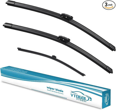 OEM Windshield Wiper Blades Replacement for BMW X2 2018 2019 2020 2021 2022 2023, All Weather Original Factory Quality Front & Rear Wipers Set 24"+20"+13" (Pack of 3)