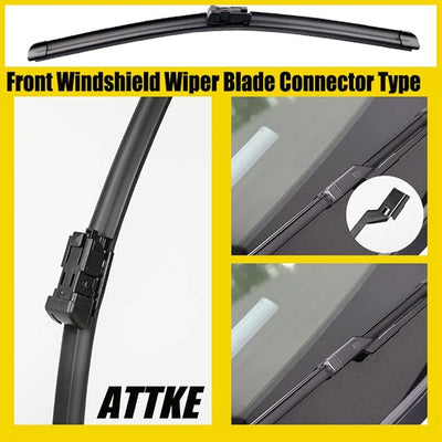 ATTKE OEM Quality Front Windshield Wiper Blades, Factory Replacement Mercedes-Benz GL350 GL450 GL550 2013-2016 26"+23" (Set of 2)