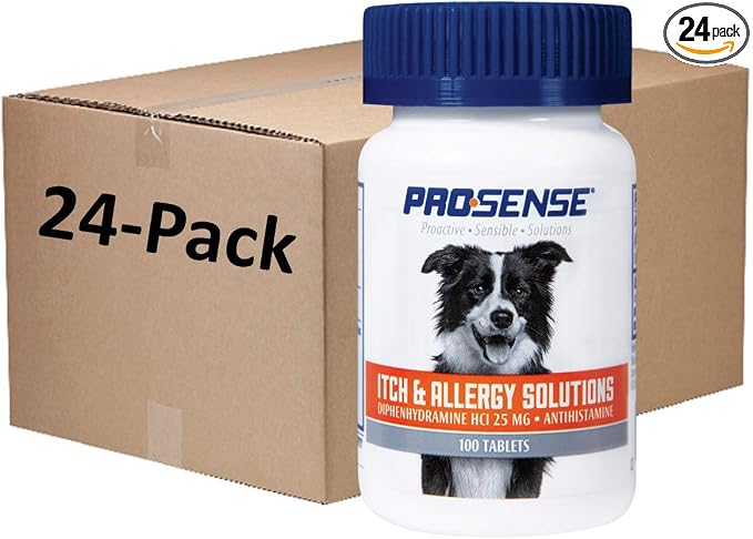 Pro-Sense ProSense Itch and Allergy Solutions 100 Count, for Dogs, Antihistamine