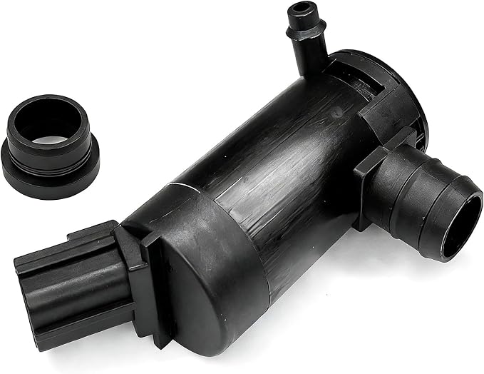 Windshield Washer Pump with Rubber Grommet, Replacement Windshield Washer Pumps Wiper Pump, Compatible with Ford Lincoln Mazda Mercury, OEM# 89017059,173686, F7C617664AB WG-315, 8C3417664AA