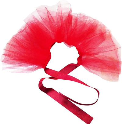 Dog Tutu Tulle Dress for Dogs Small Large Medium Puppy Dress Ballerina Costume Skirt for Holiday Puppy Cats Bunny Pet Outfit 4th of July Party Photo Prop Supplies (Red, Small)