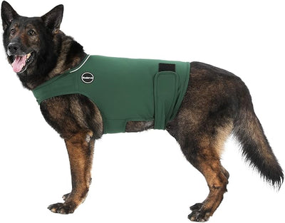 Dog Anxiety Jacket, Skin-Friendly Dog Calming Shirt - Dog Coat for Thunder, Fireworks, Vet Visits and Separation - Keep Pet Calm Without Medicine & Training, Dark Green, XX-Large
