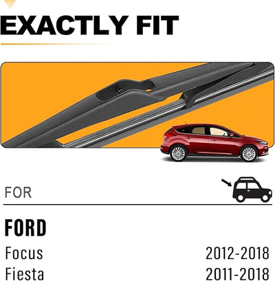 AUTOBOO 12 Inch Rear Wiper Blade Replacement for Ford Focus 2012-2018 Fiesta 11-18 -BACK Windshield Wiper Blade -Original Factory Quality (Pack of 1)