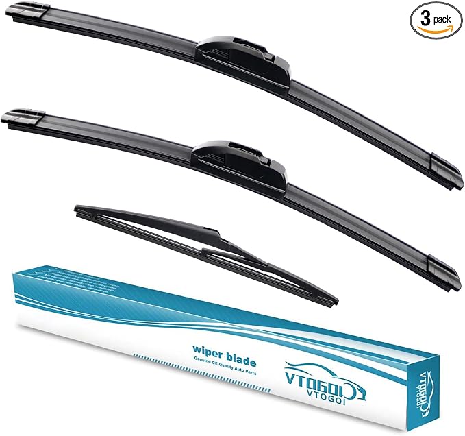 OEM Windshield Wiper Blades Replacement for Discovery Sport 2015-2025 Toyota Highlander 2008-2019 Lexus GX460 2011-2023,All Weather Original Factory Quality Front Rear Wipers Set 26"+20"+12" (3 Pack)