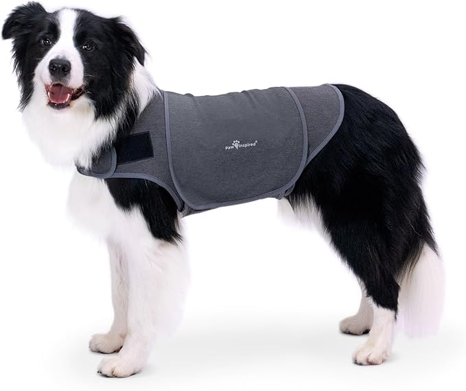 Paw Inspired Dog Anxiety Vest, Calming Thunder Jacket for Dogs, Soothing Compression Vest for Thunderstorms, Fireworks, Travel, Separation Anxiety (Large)