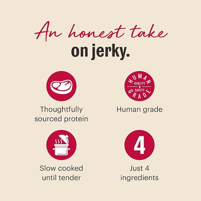 The Honest Kitchen Human Grade Dog Treats: Slow Cooked Jerky Beef Recipe 5.6 oz Pouch