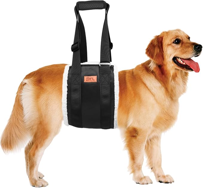 Adjustable Dog Lift Harness Dog Sling for Large Dogs Hind Leg Support Soft Lift Support and Rehab Harness for Weak Rear Legs, Helps Senior, Injured, Disabled and After ACL Surgery Dogs Large
