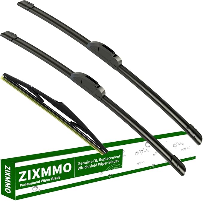 3 wiper blades Replacement for 2004-2009 Toyota Prius windshield wipers | Replacement Original Equipment,Premium All-Seasons,Front & Rear,26"+18"+16"(Set of 3) J HOOK