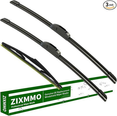 3 wiper blades Replacement for 2019-2023 Toyota RAV4 windshield wipers | 2006-2015 Mazda 5,Replacement Original Equipment,Premium All-Seasons,Front & Rear,26"+16"+12"(Set of 3) J HOOK