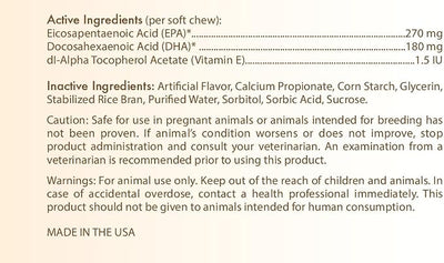 Healthy Breeds Miniature Schnauzer Omega HP Fatty Acid Skin and Coat Support Soft Chews 60 Count