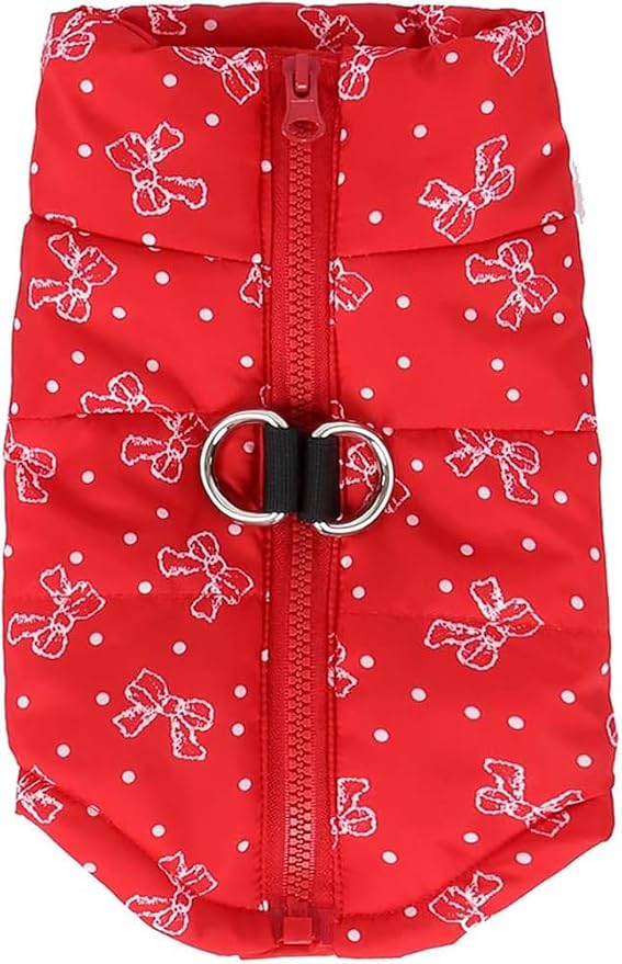 Winter Waterproof Windproof Dog Jacket - Warm Vest Coat for Small & Medium Dogs - Not Suitable for Big Dogs - Butterflies Medium