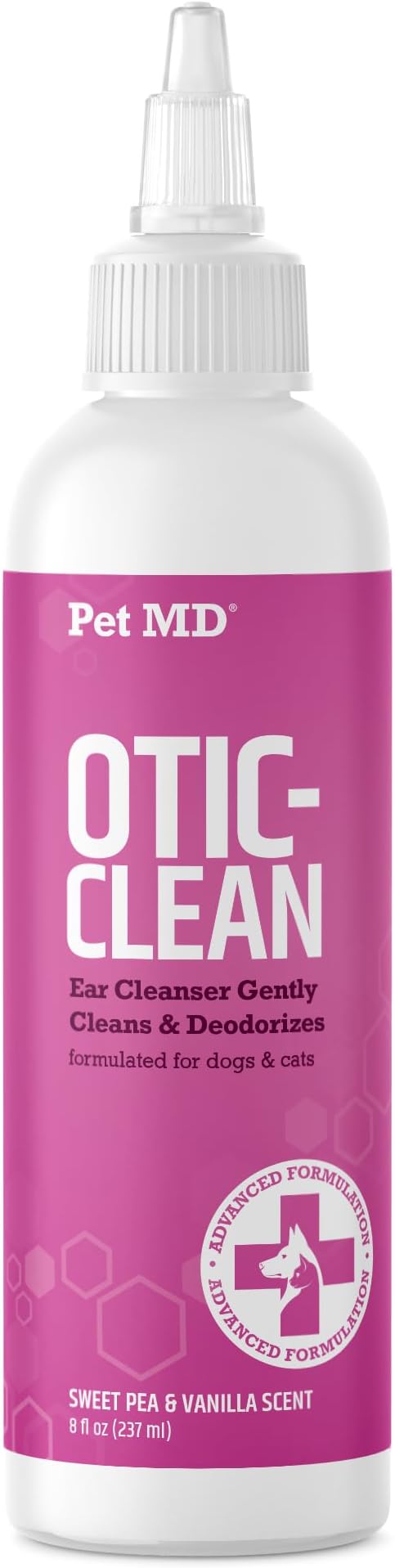 Otic Clean Dog Ear Cleaner for Cats and Dogs - Effective Against Infections, Itching, and Controls Odor - 8 oz