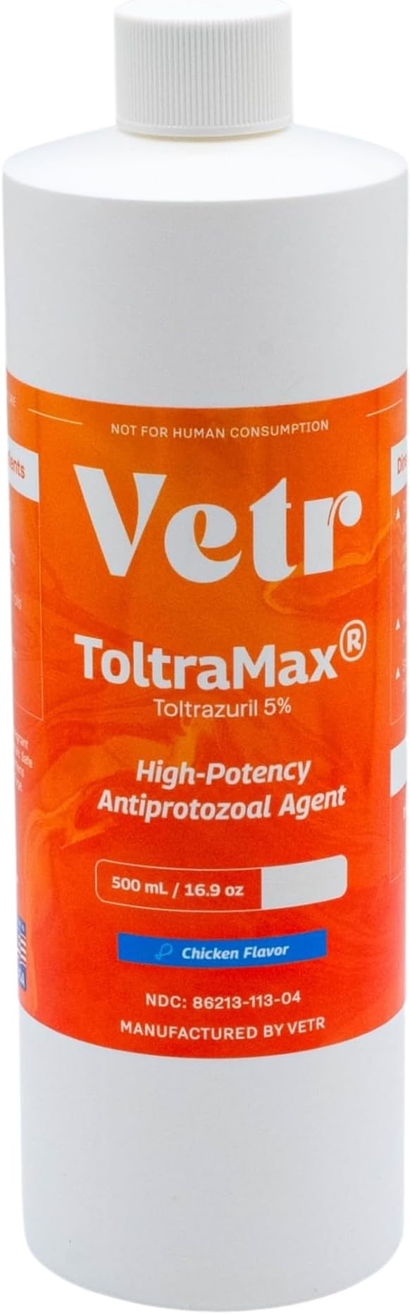 Toltrazuril 5.0% for Horses, Dogs, Cats, 500mL/16.9 Ounce, for Non-Food Chain Animals, Chicken