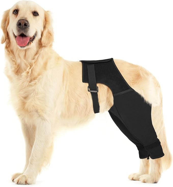 Dog Rear Leg Sleeve to Stop Licking, Breathable Anti-Slip Recovery Sleeve Pants for Wound Protection After ACL/TPLO Surgery, Hot Spots, Lick Granulomas–Cone Alternative for Leg Healing,XXL-3