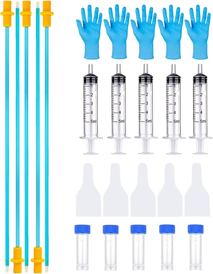5 Set AI Artificial Insemination Dog Breeding Kit, Canine Breeding Kit, Dog Insemination Breeder Kit, Disposable Canine Artificial Insemination, Canine Breeding Supplies (5 Set, 11.8 inch) M