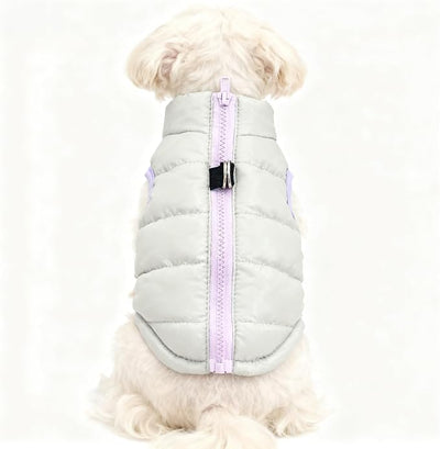 Winter Waterproof Windproof Vest Coat for Small Medium Dogs - Warm Jacket for Cold Weather (Not Suitable for Big Dogs) X-Gray S