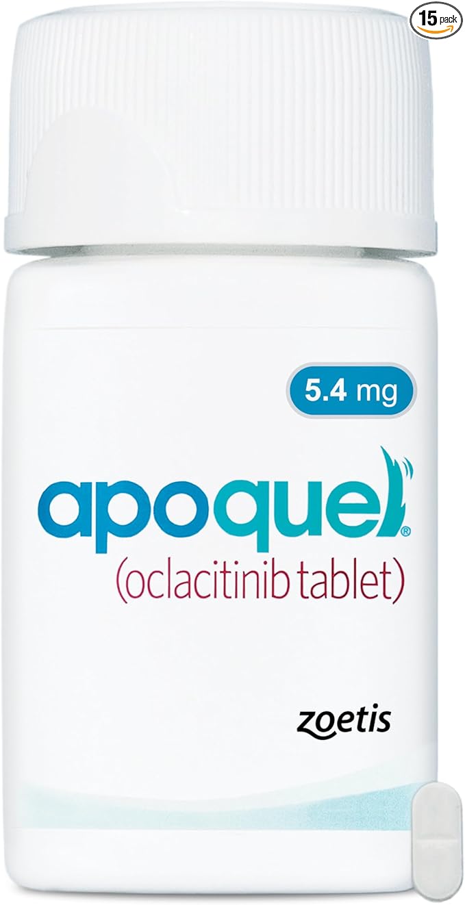 Apoquel (oclacitinib Tablet) for Dogs, 5.4 mg, 15 Tablets
