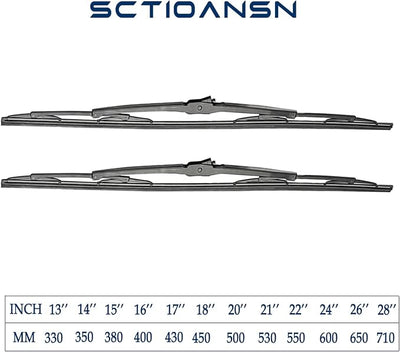 OEM Quality 22" + 22"Wiper Blades Replacement for Ford F150 F250 F350 F450 F550 2023 2022 2021 2020 2019 2018 2017 2016 2015 2014 2013-2009-Premium All-Season Windshield Wiper Blades(Set of 2)