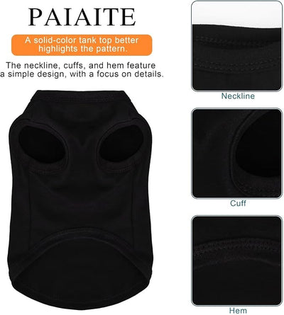 Discover Cozy Cotton Canine Wear: Breathable Soft, and Lightweight Dog Shirt Vest with Eye-Catching Graphics(When GOD Made ME), Keeping Your Furry Friend Warm and Comfy! Black 3XL