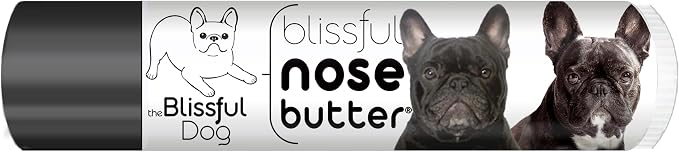 The Blissful Dog French Bulldog Brindle Nose Butter, Versatile Dog Nose Balm for Dry Nose, Handcrafted Nose Moisturizer, Easy-to-Apply Dog Essentials, Unscented, 0.15 oz.