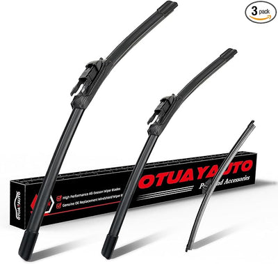 OTUAYAUTO Premium Windshield Wiper Blades - Replacement for Ford Escape 2020-2023 - Precision Fit, All-Weather Performance, Front and Rear Wiper Blades, Pinch Tab - 24"+20"+11" (Pack of 3)
