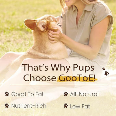 Gootoe Dog Treats, All Natural, Low Fat, Premium Training Chews, Healthy & Easily Digestible, Treat and Train, Chicken Breast Wrapped Sticks,1.5lb