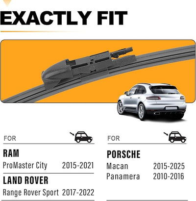 AUTOBOO 15 Inch Rear Wiper Blade Replacement for Porsche Macan 2025-2015 Panamera 2016-2010 Ram ProMaster City 2021-2015 Land Rover Range Rover Sport 2024-2017 -OE BACK Wiper Blade 15" (Pack of 1)