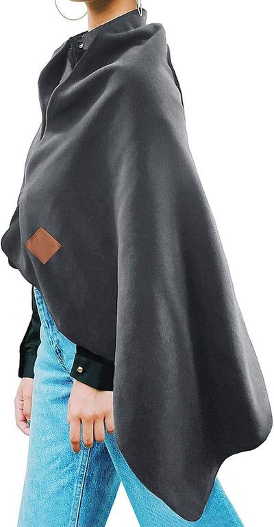 Heated Blanket Electric Throw Shawl Wraps for Women USB Powered Fast Heating Electric Blanket Zipper Fleece Warm Shawl