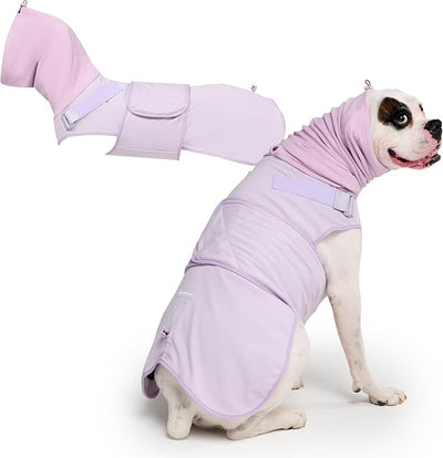 Spark Paws Anxiety Relief Vest for Dogs – Gentle Compression Dog Anxiety Suit, Calming Wrap for Separation Anxiety, Thunder, Fireworks, Suitable for Small Medium and Large Breeds - Purple - Size 3XL