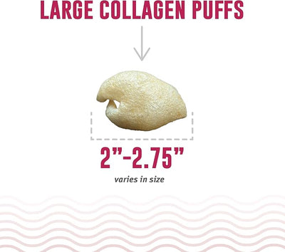 Icelandic+ Collagen Puffs: Baked Beef Collagen W/Dehydrated Kelp 2.5oz - Treats for Med-Lg Dogs, Crunchy Protein Bites (Pack of 2)