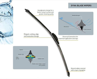 HELLA 9XW18S Dyna Wiper Blade - 18", (Pack of 1)