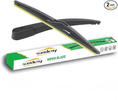 Rear Windshield Wiper Blade and Arm Replacement for Ford Fiesta 2011-2016 Back window Windscreen Wiper